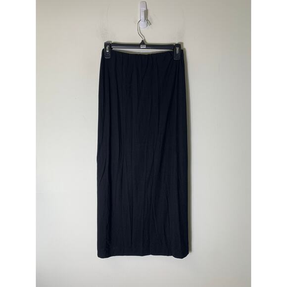 Donna Karan Dresses & Skirts - Donna Karen Black Midi Pencil Skirt with Zip Slit Sz XS